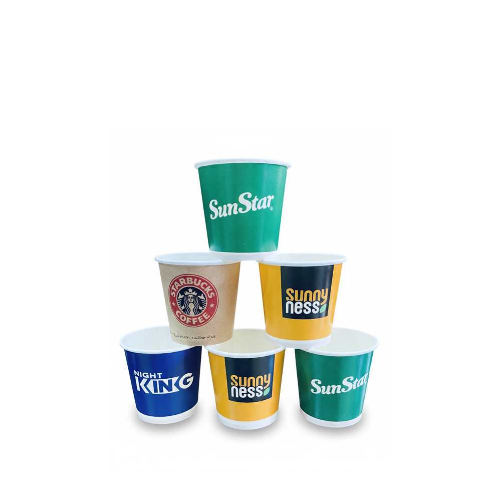 لیوان چاپی گلاسه سایز 120